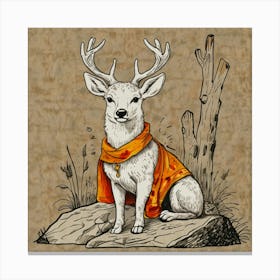 Deer! 40 Canvas Print