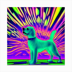 Psychedelic Dog 1 Canvas Print