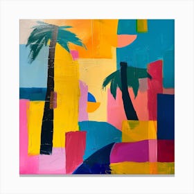 Abstract Travel Collection Cartagena Colombia 4 Canvas Print