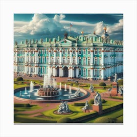 St Petersburg Palace 3 Canvas Print