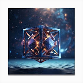 Leonardo Diffusion Xl 4d Cube Tesseract Interfering With The U 0 Canvas Print