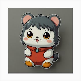 Kawaii Hamster Canvas Print