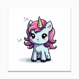 Cute Unicorn 717 Canvas Print