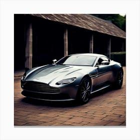 Aston Martin Car Automobile Vehicle Automotive British Brand Logo Iconic Luxury Performan Canvas Print