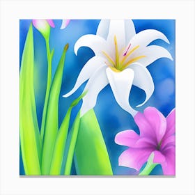 White Lilly 1 Canvas Print