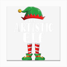 The Artistic Elf Funny Matching Family Group Xmas Pajama Canvas Print