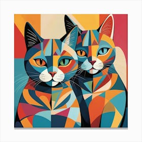 Two Cats 10 Canvas Print