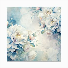 Watercolor Flowers Canvas Print