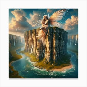 Fairy On The Cliff Canvas Print