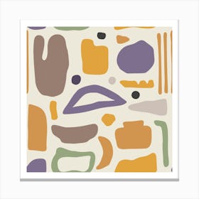 Abstract Shapes Art Print Canvas Print