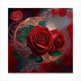 Red Roses 1 Canvas Print