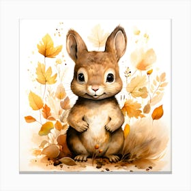 Autumn Squirrel Canvas Print