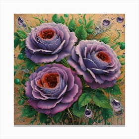 Purple Roses 1 Canvas Print