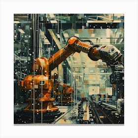 A Workflow Automation Oil Painting Illustration 1718669324 3 Canvas Print