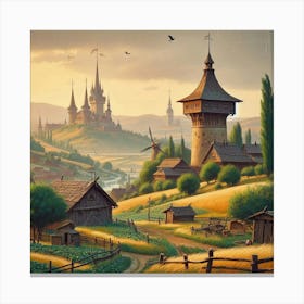 Tower In The Countryside Canvas Print