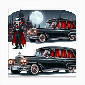 Vampire Car Canvas Print