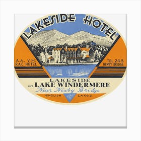 Lakeside Hotel Canvas Print