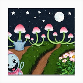 Mushroom Gnome Canvas Print