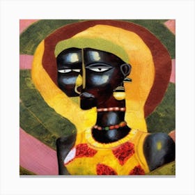 African Art #6 Canvas Print