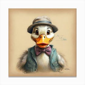 Donald Duck Canvas Print