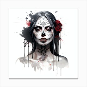 Day Of The Dead Girl 6 Canvas Print