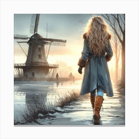 Windmill Canvas Print