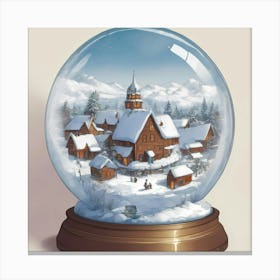 Snow Globe 13 Canvas Print