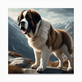 St Bernard 47 Canvas Print