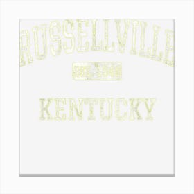 Russellville Kentucky Ky Vintage Canvas Print