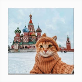 Cute Cat Takes A Selfie 5 Canvas Print