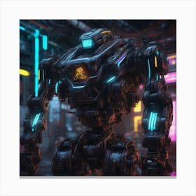 Robot In The City 117 Canvas Print