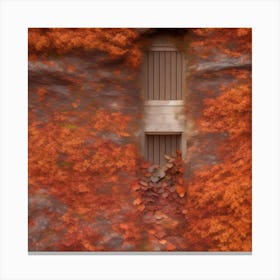 Doorway in autumn Canvas Print