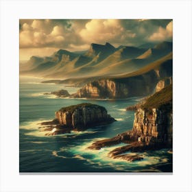 Sunset At Cape Point Canvas Print