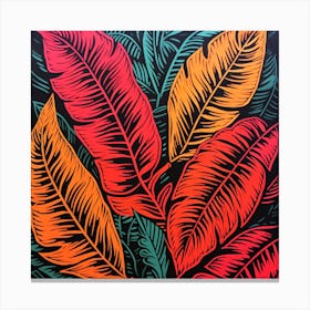 Tropical Leaves 2 Canvas Print