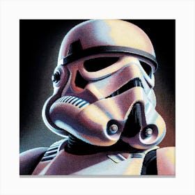Stormtrooper Star Wars Dot Art Print Canvas Print