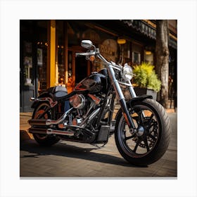 Harley Davidson Softail Canvas Print