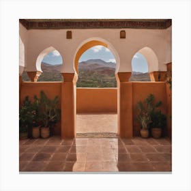 Doorway In Morocco Canvas Print