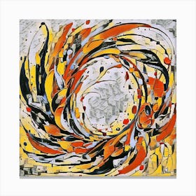 Abstract By Person Canvas Print