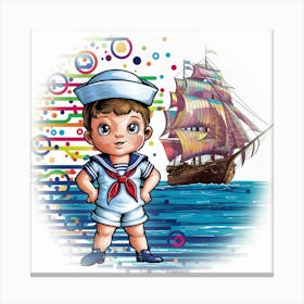 Sailor Boy Canvas Print