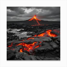 Lava Flow 8 Canvas Print