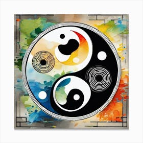 Yin Yang Symbol 6 Canvas Print