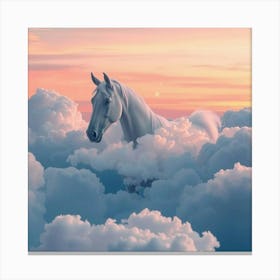 Horse In The Clouds 8 Canvas Print