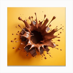 Splash chocolate 3 Canvas Print