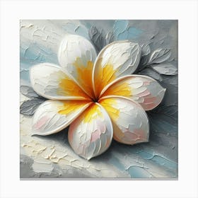 Frangipani Flower 3 Canvas Print