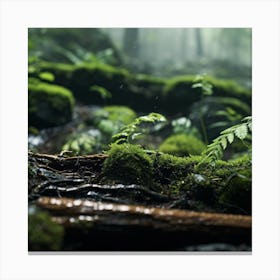 Mossy Forest 2 Canvas Print