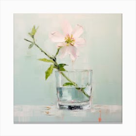 Flower In A Glass Canvas Print