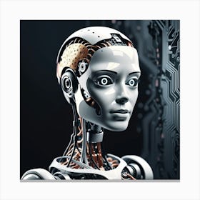 Cyborg Woman 41 Canvas Print