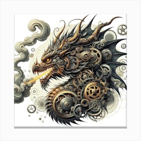 Steampunk Dragon 3 Canvas Print