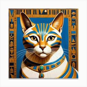 Do you like cats? This is the Pharaonic cat 4 Canvas Print