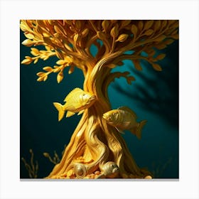 Goldfish Tree Canvas Print